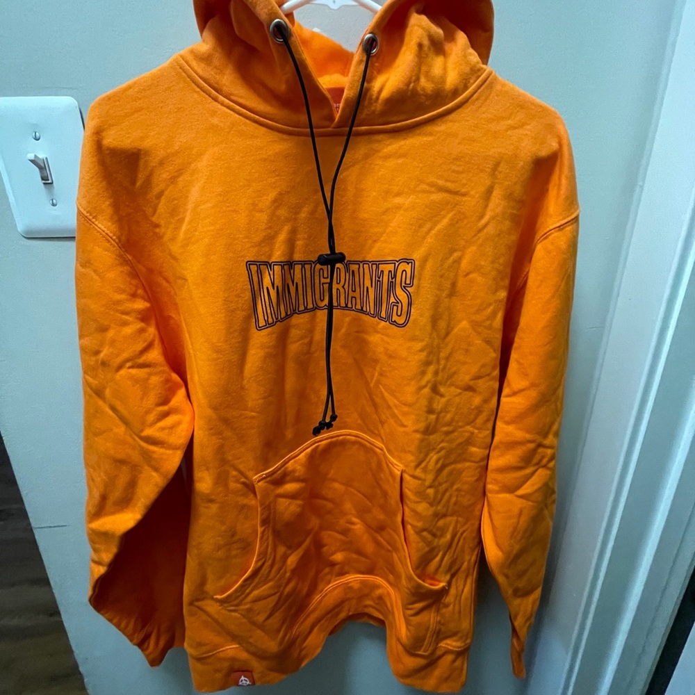 Kids Of Immigrants Highlighter Orange Hoodie